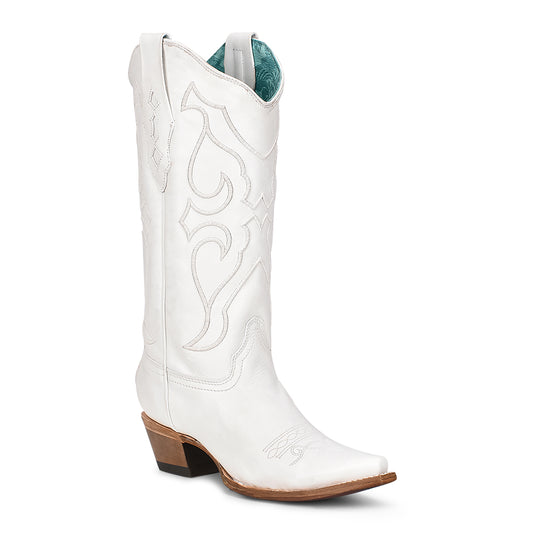 LD White Embroidery Boot