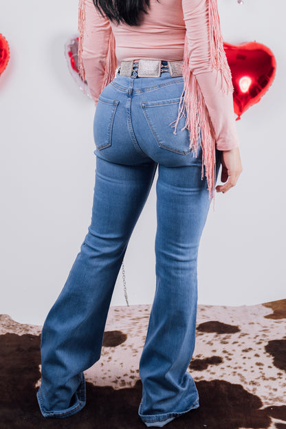 Ava High Rise Flare Jeans